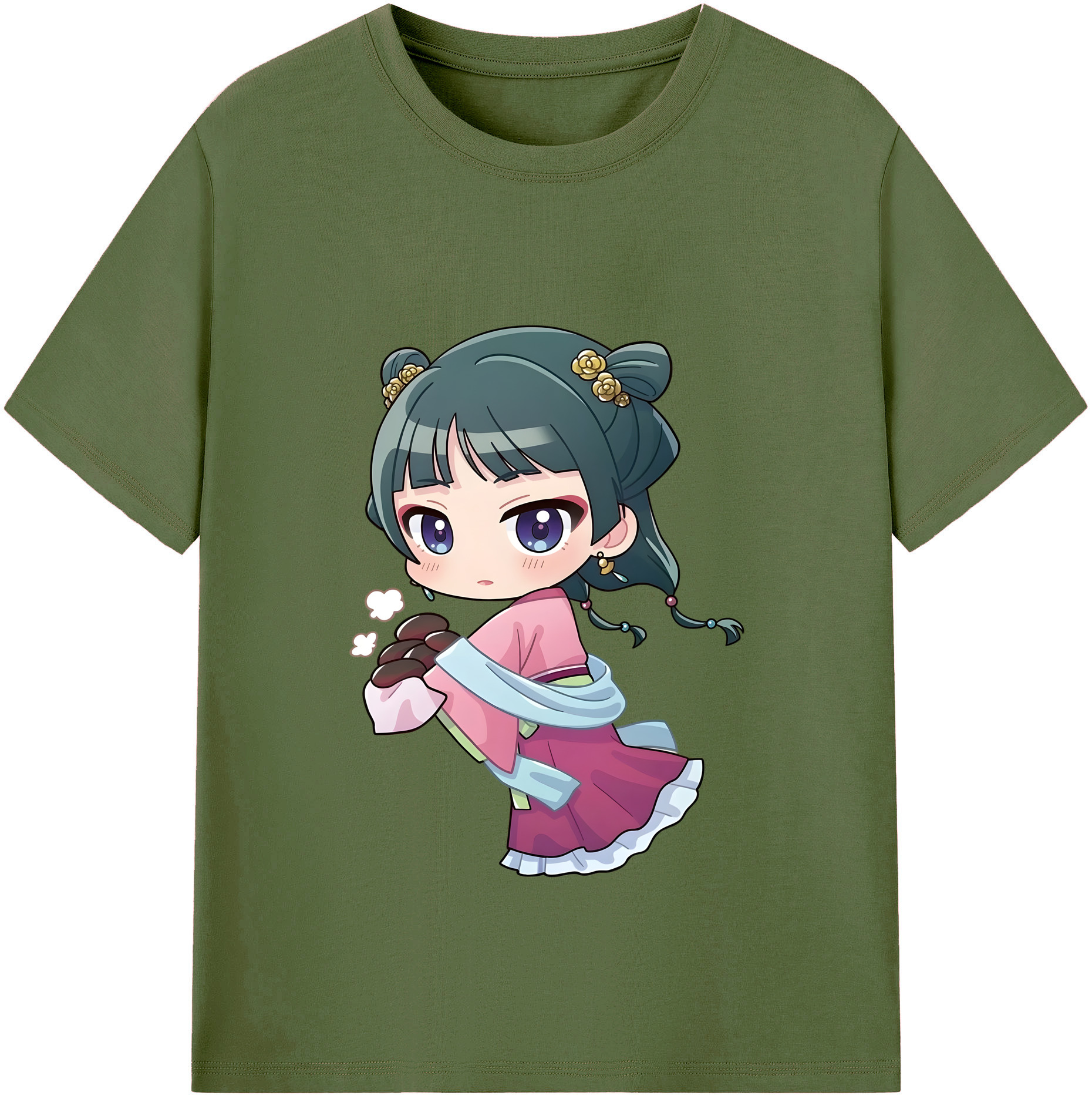 （画像用） 薬屋のひとりごと The Apothecary Diaries 綿100％半袖Tシャツ（フロントプリント）